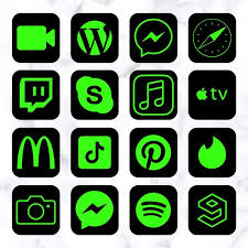 Free download beginning in 3 seconds. Neon Green Aesthetic App Icons For Ios 14 Neon App Covers 60 Ios 14 App Icons Pack Digital Art Collectibles Vadel Com