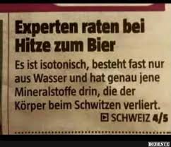 Experten Raten Bei Hitze Zum Bier Bier Lustig Bier Spruche Bier