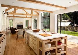 Kitchen Island With End Shelves Transitional Kitchen Ken Linsteadt Architects