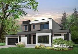 Plan De Maison No W3883 De Dessinsdrummond Com Maison Unifamiliale Maison Cubique Plan De Maison Unifamiliale