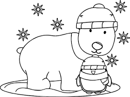 Nice Winter Penguin And Dog Coloring Page Penguin Coloring Pages Polar Bear Coloring Page Bear Coloring Pages