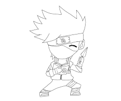 Kakashi 4 Colouring Pages Page 2