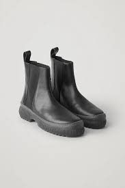 For a smart look invest in a pair of black leather chelsea boots. Chunky Leather Chelsea Boots Black Boots Cos