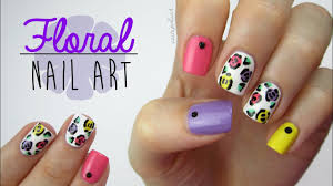 Maybe you would like to learn more about one of these? Colorful Floral Nails Using A Toothpick Youtube