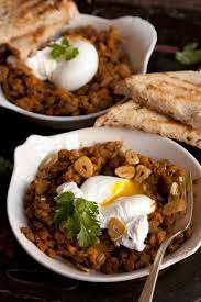 Curried Lentils With Poached Eggs Lentil Curry Recipes Lentil Recipes