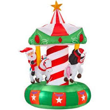 Get $10 off your next purchase. Shop Gemmy Inflatable Animatronic Airblown Carousel Outdoor Christmas Decorati Outdoor Christmas Decorations Inflatable Christmas Decorations Outdoor Christmas