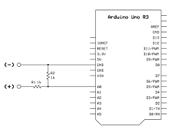 Has the uno rev 3 schematic. Arduino Uno 10 Volt Voltmeter Project Schematic Diagram Arduino Arduino Board Projects