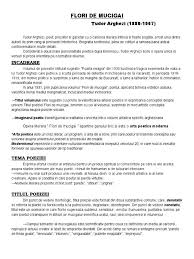 O idee, imagine, simbol, caracter sau situație. Flori De Mucigai Tudor Arghezi