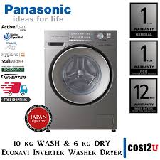 Harga produk ac (air conditioner) brand panasonic. Panasonic 10kg Wash 6kg Dry Washer Dryer With Econavi Inverter Na S106x1lmy Na S106x1 Washing Machine Mesin Basuh æ´—è¡£æœº Shopee Malaysia