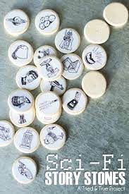 Diy Sci Fi Printable From Tried True Could Use To Make Pendants For Necklaces Or To Somehow Make Into A Craft Projects For Kids Story Stones Crafts For Kids