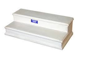 Tuck precast manufactures quality precast concrete steps in a variety of sizes. Century Group 10027 48 Inch Concrete Steps 2 Tread Step 7 Inch Rise At Sutherlands