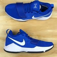 Men's nike basketball shoes feature flywire technology for a superior fit, straps for advanced lockdown and air zoom cushioning for incredible responsiveness. Nike Shoes Nike Pg Paul George Blue White Basketball Shoes Poshmark