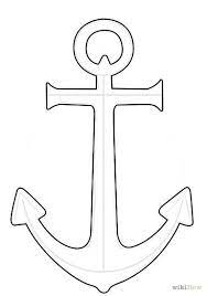 How To Draw An Anchor Anchor Drawings Anchor Decor Anchor Stencil