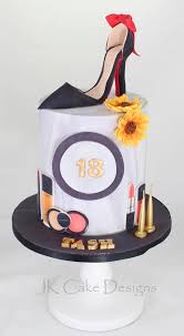 White chocolate lipstick, nail polish compact etc. Custom Cakes Sydney Cake Designs Sydney Designer Cakes Jk Cake Designs