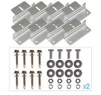 Renogy Solar Panel Mounting Z Bracket Set of 4 Units RV Boat Off Grid Roof  (2-Sets) RNG-MTS-ZBx2