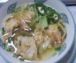 Pangsit Rebung Kuah Pangsit Makanan Masakan Indonesia