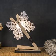 Kelebek Model 3d Dekoratif Led Lamba 2020 Kelebekler Led Lamba