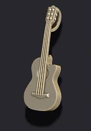 Classic Acoustic Guitar Pendant 3d Print Model In 2020 Print Models 3d Printing Acoustic