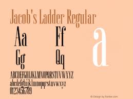 The size of the templates can be altered for large or small pieces, and the simple design is great for quick projects that stitch up fast. Jacob S Ladder Font Family Jacob S Ladder Uncategorized Typeface Fontke Com For Mobile