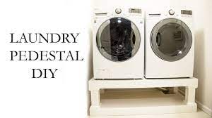 If you aren't already, i'd love it if you'd subscribe to my youtube channel as. Laundry Washer Dryer Pedestal Diy Youtube