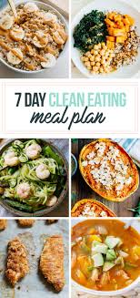 7 Day Healthy Meal Plan Shopping List Eating Bird Food