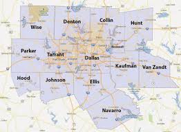 United states of america, texas, dallas/fort worth international airport. Dfw County Map Fort Worth County Map Texas Usa