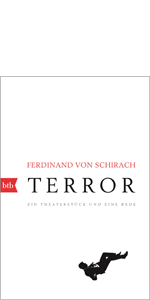 Ein theaterstück und eine rede im folgenden geht es um ein theaterstück, das versucht, die frage zu klären, ob der pilot eines kampfflugzeuges ein passagierflugzeug eigenmächtig abschießen darf, das von einem terroristen in ein voll besetztes stadion gelenkt werden soll. Terror Ein Theaterstuck Und Eine Rede Ebook Schirach Ferdinand Von Amazon De Kindle Shop