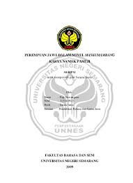 Untuk persiapan ujian nasional dan ujian masuk perguruan tinggi. Perempuan Jawa Dalam Novel Maskumambang Karya Naniek Pamuji