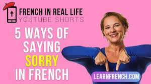 Learn how to say sorry in french. French In Real Life 5 Ways Of Saying Sorry In French Shorts Youtube