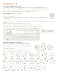 Choose from our three accurate measuring techniques. Ring Sizing Chart Printable Pdf Download