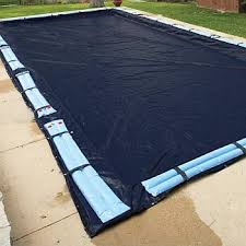 Winter Cover Arctic Armor Pool Size 30ft X 50ft Rectangle 8 Yr Navy Blue