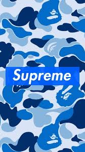 Share a gif and browse these related gif tags. Bape X Supreme Blue Camo Background Album On Imgur
