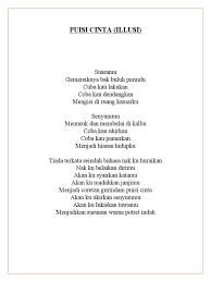 Hehehe.hehehe.hehehe haaa.haaa.haaa mmmm.mmmm.mmmm ooo itukah cinta. Puisi Cinta Illusi