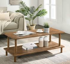 Lightly stained in a russett brown tone with a matte nc lacquer finish to seal wood surfaces while maintaining its rustic appearance. Furnitela Wood Coffee Tables For Living Room Rustic Farmhouse Coffee Table 47 Inch Buy Online In Antigua And Barbuda At Antigua Desertcart Com Productid 181655697