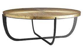 Louis xvi style side table. Denmark Round Antique Gold Bronze Coffee Table