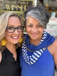 Ms. Senior Alabama 2024, Sharon Pitts received the Human Sunshine Award  from Kim Crawford Meeks, MSA Executive Director, as the reigning queen who  broke the outreach record with 203 events/engagements of the