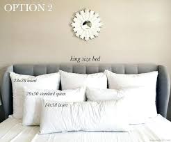 king bed pillow size chart google search in 2019