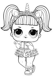Dolls are so cute and make great coloring pages. Lol Suprise Doll Unicorn Girl Coloring Pages Lol Surprise Doll Coloring Pages Coloring Pages For Kids And Adults