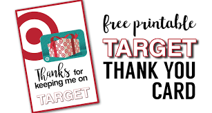Size it to a 5×7, print out on white card stock. Target Thank You Cards Free Printable Paper Trail Design