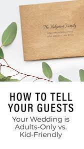 Telling Guests Whether Or Not Kids Are Invited Wedding With Kids Wedding Invitations Custom Wedding Stationery