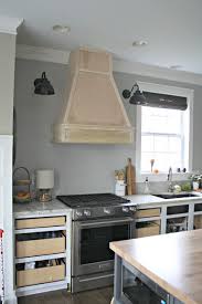 A Diy Ish Wood Vent Hood Kitchen Vent Hood Kitchen Exhaust Kitchen Hoods