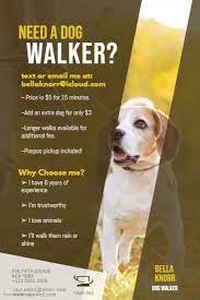 Apply to pet sitter, dog walker and more! Copy Of Dog Walker Flyer Template Dog Walking Flyer Dog Walker Flyer Dog Walking Jobs