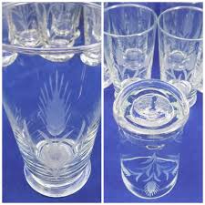 Etched crystal patterns of 1930's. Etched Glass Tumblers With Wheat Pattern Collectors Weekly