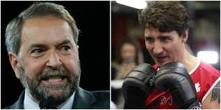 Twitter explodes as Mulcair and Trudeau nearly punch each other out