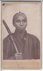 The semi and full man bun. 19thc Japan Antique Original Cdv Photograph Japanese Samurai Chonmage Sword 28 Japan Painting The Originals