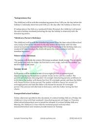 Learn how to write a will in florida, and what can happen if you don't have one. Sample Parenting Plan Florida Family Options Mental Health Services