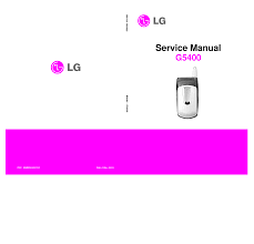 LG G5400 SM VER1 030507 Service Manual ...
