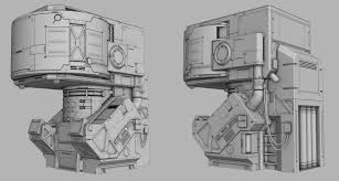 Sci Fi Element 3 3d Model Sci Fi Concept Art Sci Fi Environment Sci Fi Props