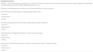We did not find results for: Classifying Cost Drivers Henderson Construction Chegg Com