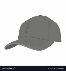 Black Baseball Cap Royalty Free Vector Image Vectorstock Black Baseball Cap Baseball Cap Baseball